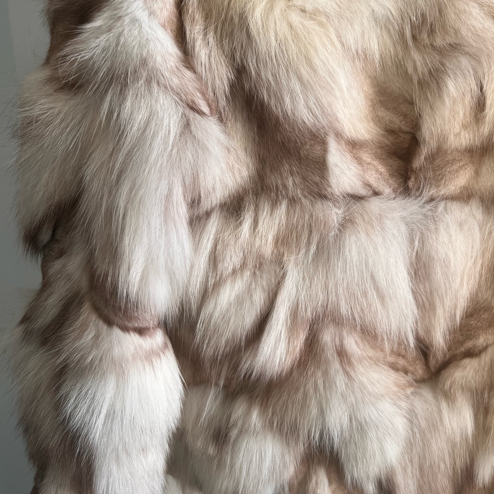 Multi Color Fox Fur Jacket - Picture 4 of 9
